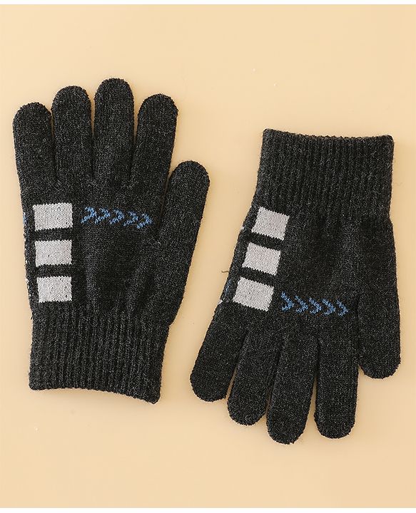 Babyhug Gloves with Box Design - Khaki