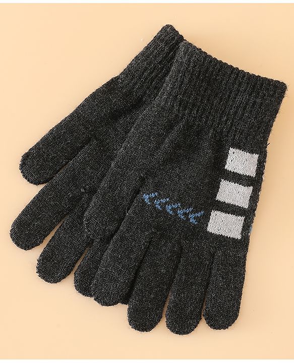 Babyhug Gloves with Box Design - Khaki