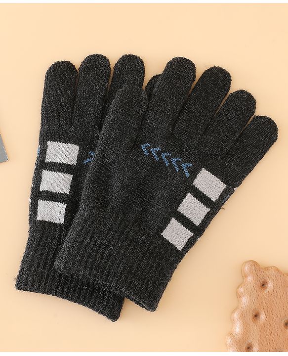 Babyhug Gloves with Box Design - Khaki