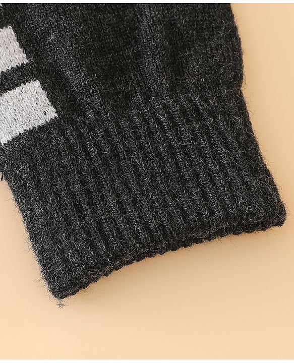 Babyhug Gloves with Box Design - Khaki