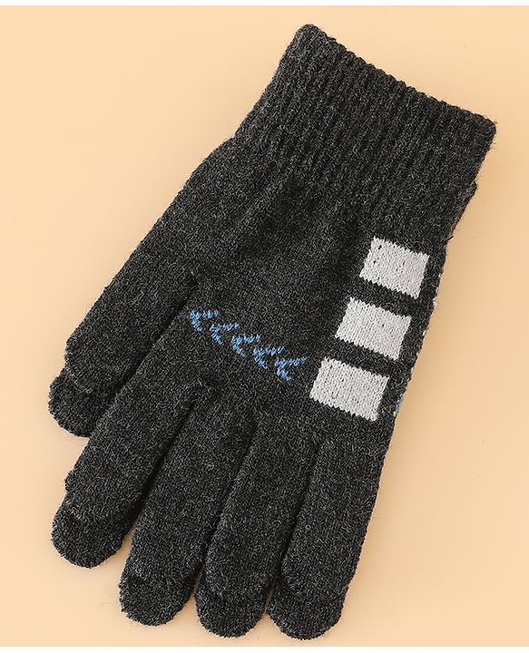 Babyhug Gloves with Box Design - Khaki