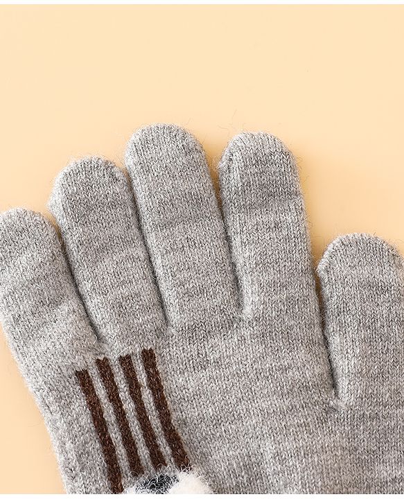Babyhug Gloves With Football Applique - Blue