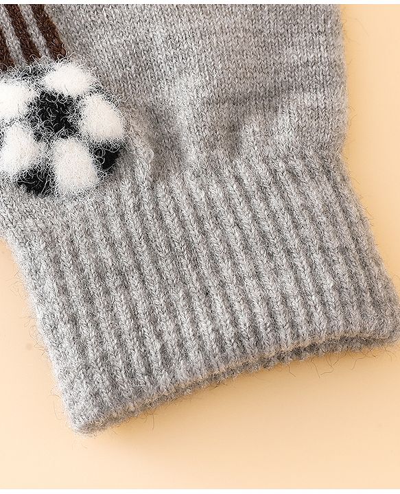 Babyhug Gloves With Football Applique - Blue