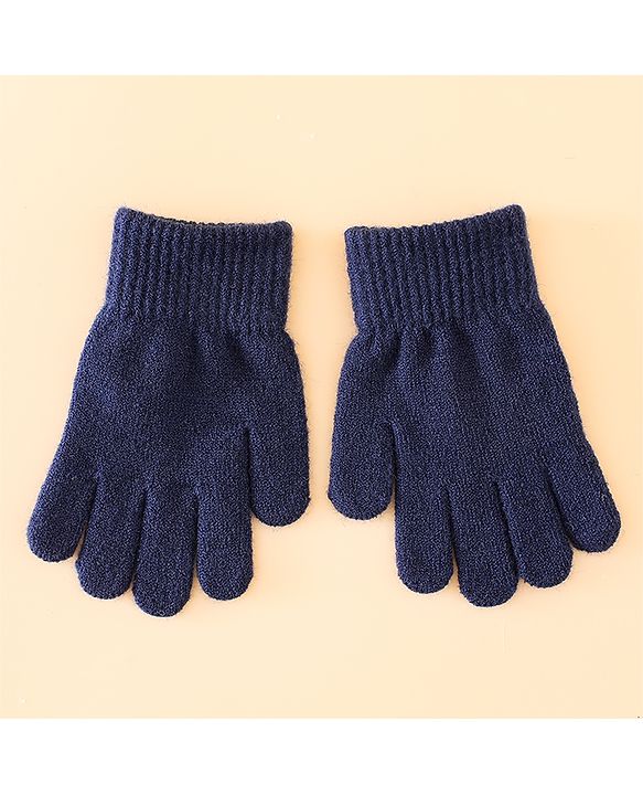 Babyhug Gloves With Football Applique - Blue