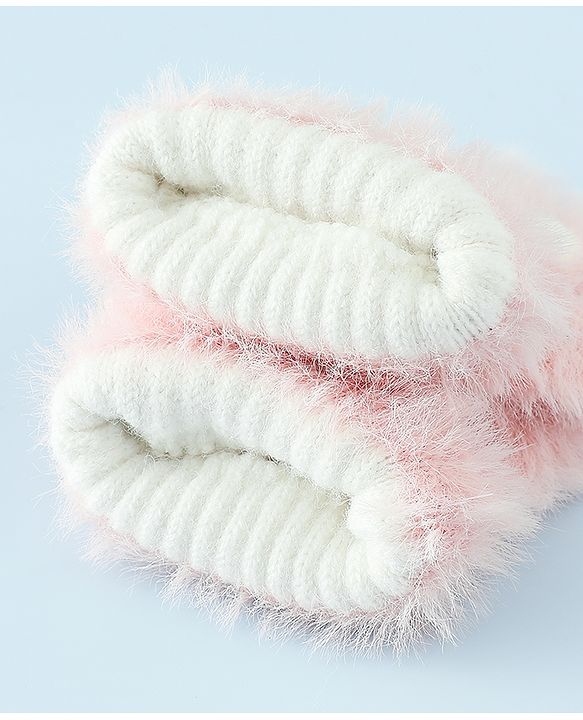 Babyhug Gloves With Paw Applique - Pink