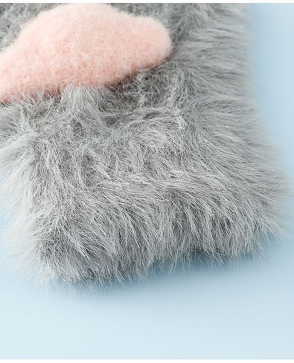 Babyhug Gloves With Paw Applique - Pink