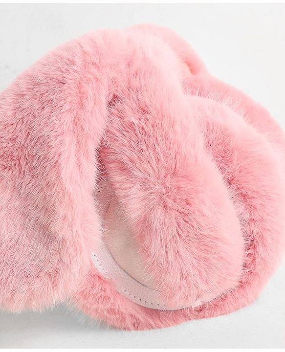 Babyhug Ear Muffs WIth Ear Applique - PInk