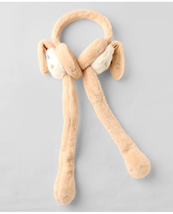 Babyhug Ear Muffs With Cat Applique - Pink
