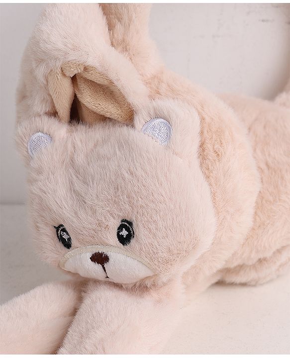 Babyhug Ear Muffs With Cat Applique in Beige