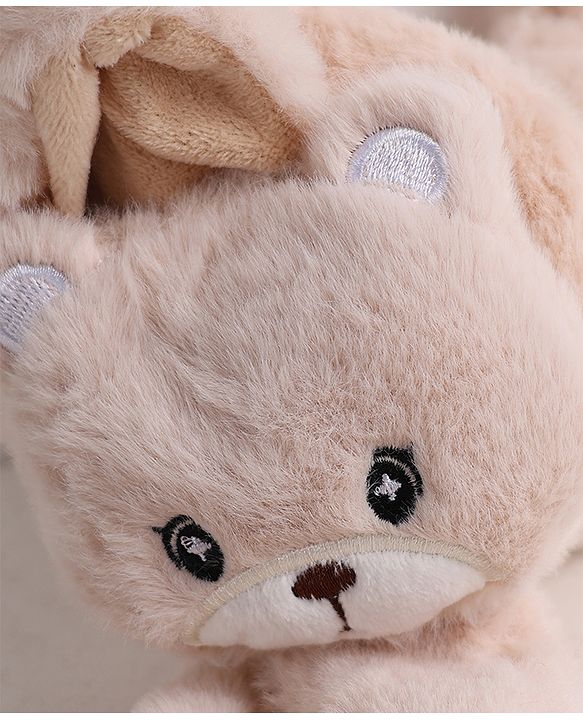 Babyhug Ear Muffs With Cat Applique in Beige