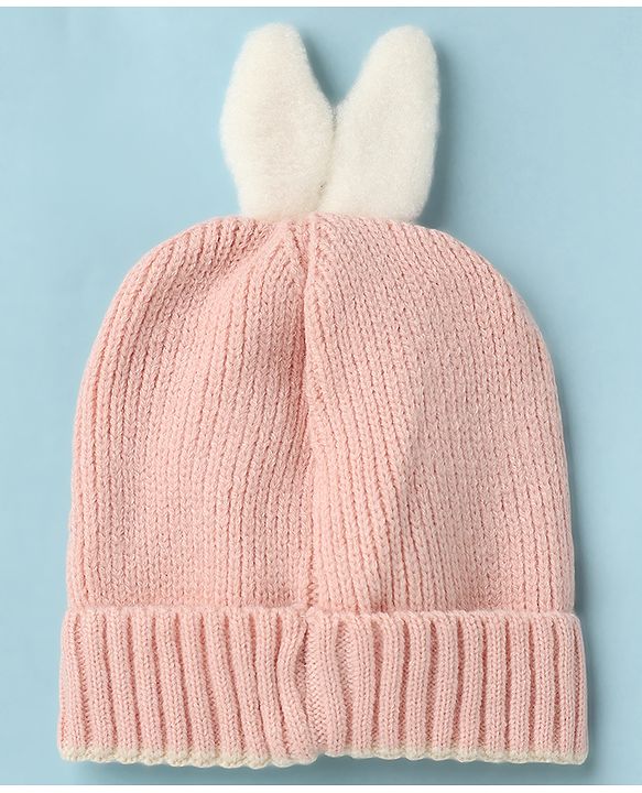 Babyhug Woollen Cap with beanie in Yellow - Diameter 16.5 cm
