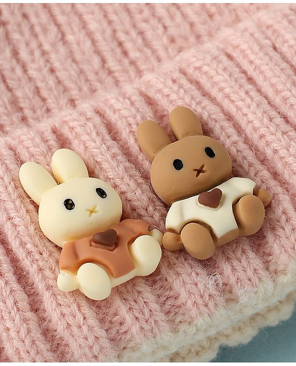 Babyhug Woollen Cap with beanie in Yellow - Diameter 16.5 cm