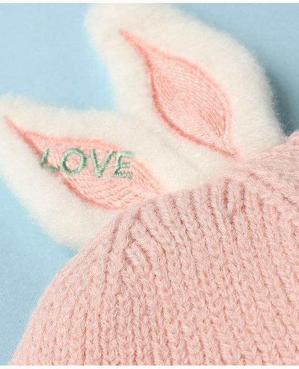 Babyhug Woollen Cap with beanie in Yellow - Diameter 16.5 cm