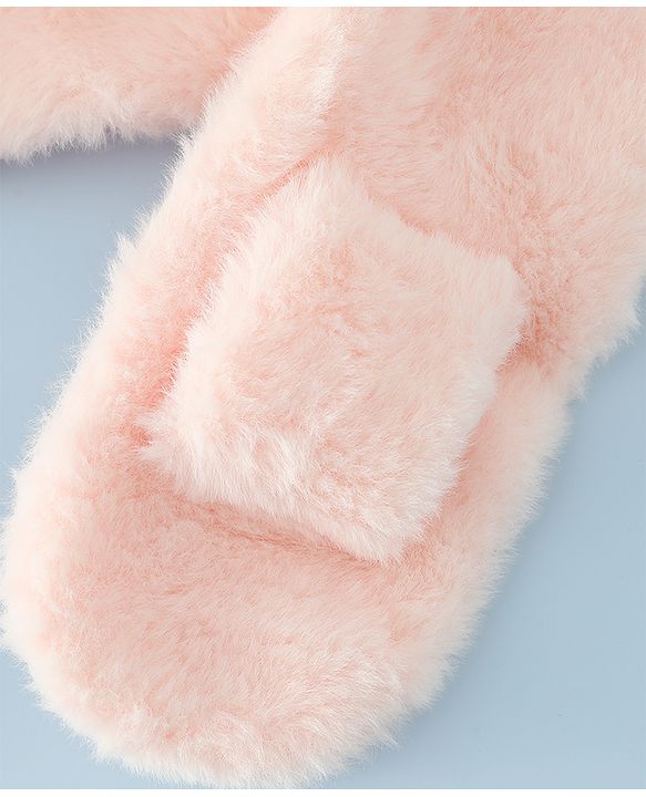 Babyhug Woollen Cap with Knot & Ear in Pink - Diameter 33 cm