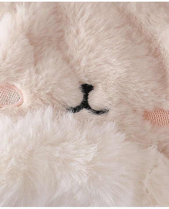 Babyhug Woollen Cap with Knot & Ear in Pink - Diameter 33 cm