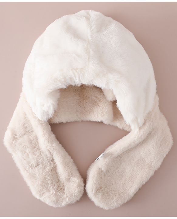 Babyhug Woollen Cap with Knot & Ear in Pink - Diameter 33 cm