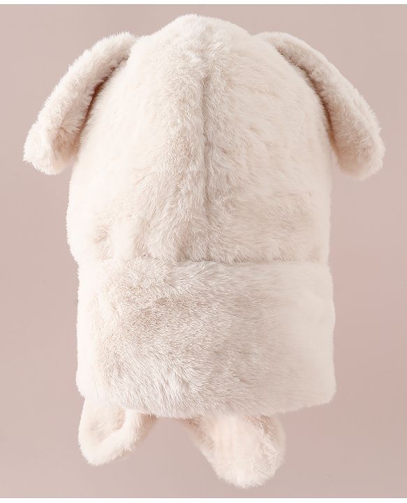 Babyhug Woollen Cap with Knot & Ear in Pink - Diameter 33 cm