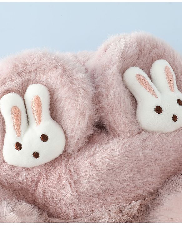 Babyhug Woollen Cap with Bunny Ear & Knot Beige - Diameter 37.5 cm