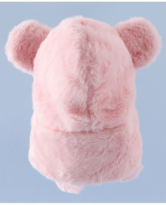 Babyhug Woollen Cap with Bear Ear & Knot Pink - Diameter 33 cm