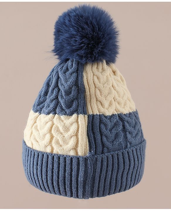 Babyhug Woollen Cap & Muffler With Bear Applique in Red -Diameter 17.5 cm