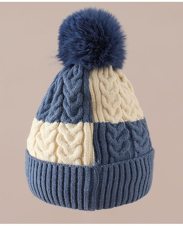 Babyhug Woollen Cap & Muffler With Bear Applique in Red -Diameter 17.5 cm