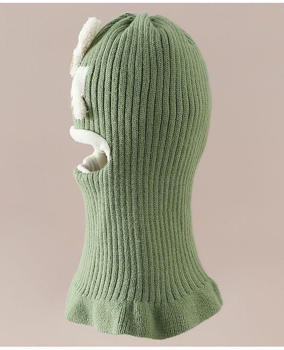Babyhug Monkey Cap With Puppy Patch in Brown - Diameter 25 cm