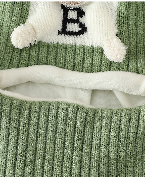 Babyhug Monkey Cap With Puppy Patch in Brown - Diameter 25 cm