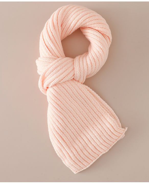 Babyhug Woollen Cap & Sets With Paw detailing in Pink - Diameter 19.5 cm