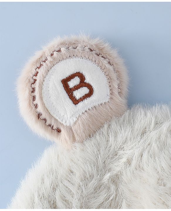 Babyhug Woollen Cap & Sets With Paw detailing in Pink - Diameter 19.5 cm