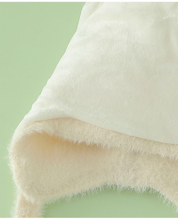 Babyhug Woollen Cap with Knot Applique - Pink