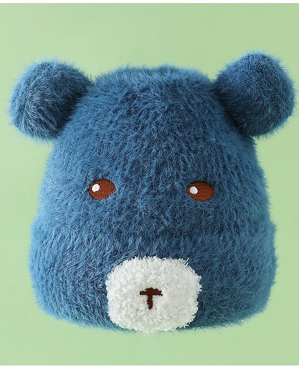 Babyhug Woolen Cap with Ear & Animal Applique Pink - Diameter 17.5 cm