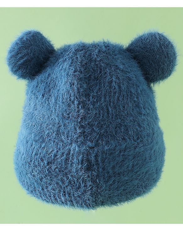 Babyhug Woolen Cap with Ear & Animal Applique Pink - Diameter 17.5 cm