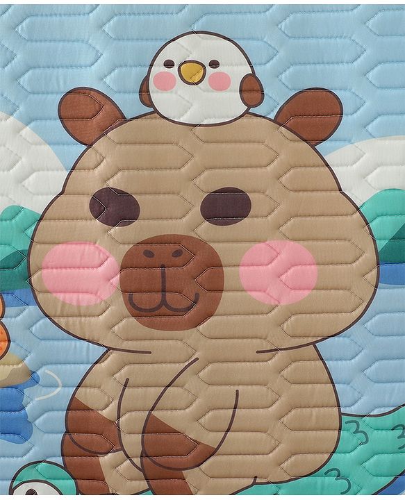 Babyhug Diaper Changing Mats Blue Mat: 60*120cm;   Pillow: 20*36cm Unisex