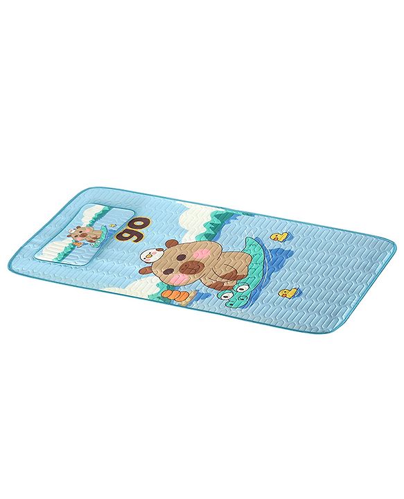 Babyhug Diaper Changing Mats Blue Mat: 60*120cm;   Pillow: 20*36cm Unisex