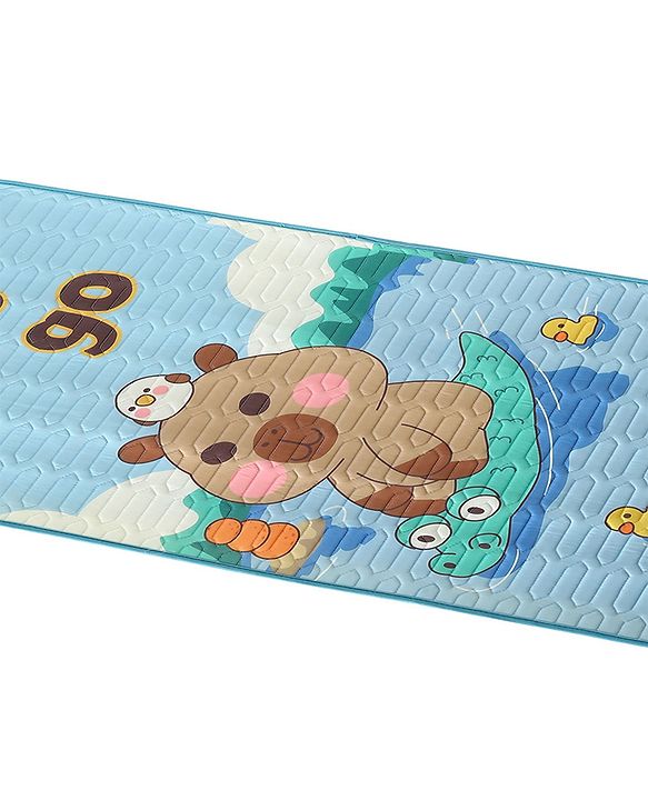 Babyhug Diaper Changing Mats Blue Mat: 60*120cm;   Pillow: 20*36cm Unisex