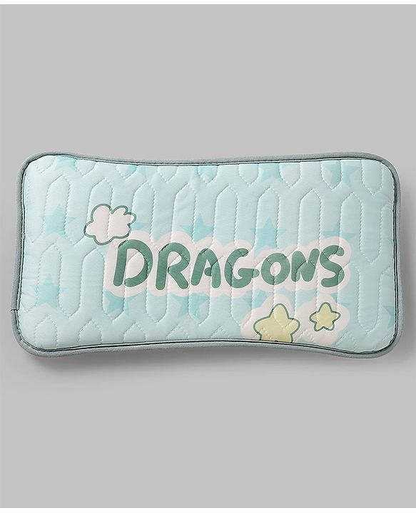 Babyhug Cooling Latex Baby Diaper Changing Mat with Pillow - Green| 60 cm x 120 cm| Soft & Comfortable| Breathable & Skin-Friendly| Cooling Surface| Anti-Slip Base| Washable