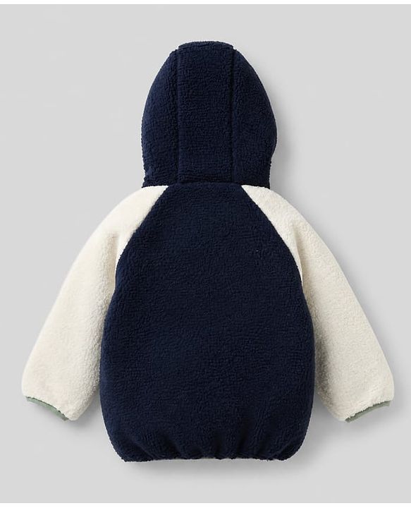 Babyhug Fur Hoodies With Hood TEAL/WHITE 3-6m