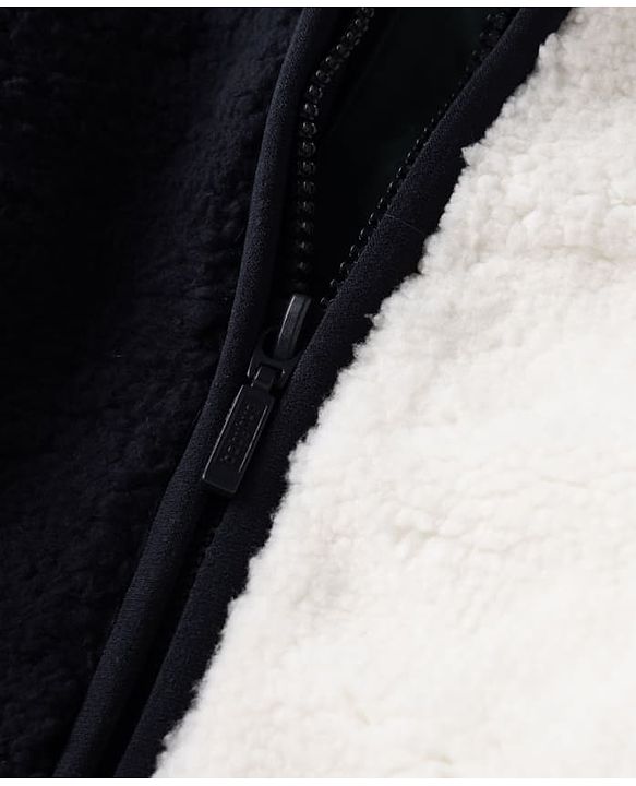 Babyhug Fur Woven Full Sleeves   Hooded Winter Jacket - White