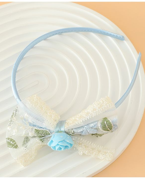 Babyhug Hair Bands With Bow Applique Free Size in Pink