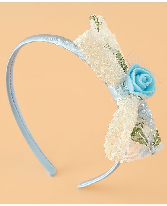 Babyhug Hair Bands With Bow Applique Free Size in Pink