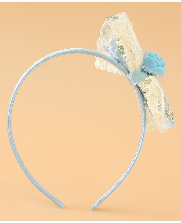 Babyhug Hair Bands With Bow Applique Free Size in Pink