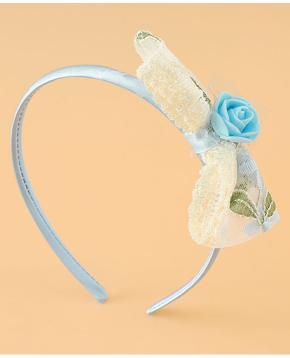 Babyhug Hair Bands With Bow Applique Free Size in Pink