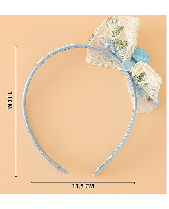 Babyhug Hair Bands With Bow Applique Free Size in Pink