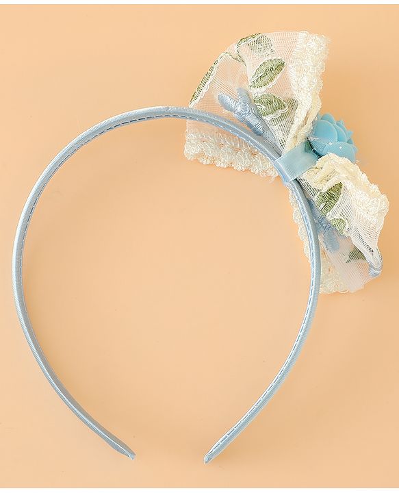 Babyhug Hair Bands With Bow Applique Free Size in Pink