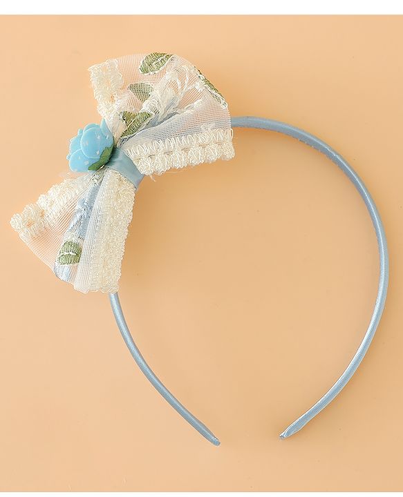 Babyhug Hair Bands With Bow Applique Free Size in Pink