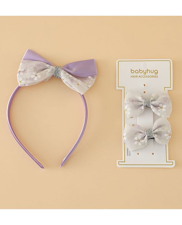 Babyhug Hair Accessories Combo Sets Free Size - Beige