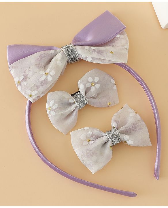 Babyhug Hair Accessories Combo Sets Free Size - Beige
