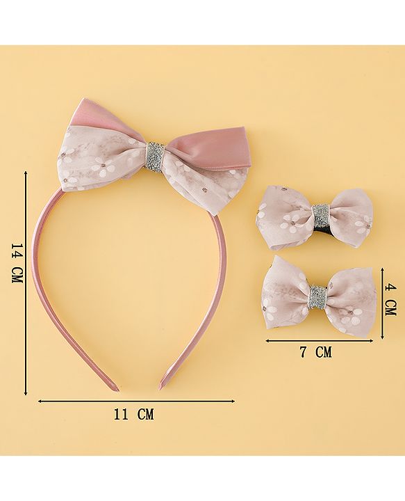 Babyhug Hair Accessories Combo Sets Free Size - Beige