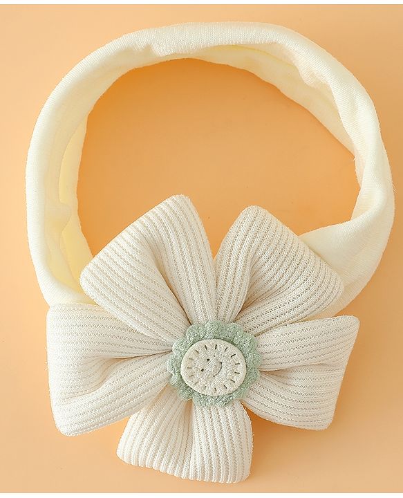 Babyhug Free Size Cute & Stylish Headbands with Floral Applique - Pink