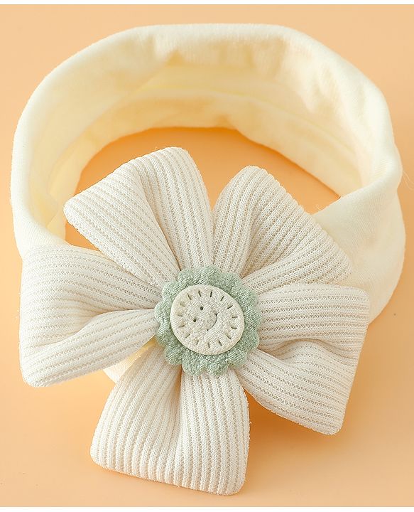 Babyhug Free Size Cute & Stylish Headbands with Floral Applique - Pink